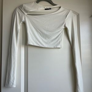 PLT cutout detail crop top